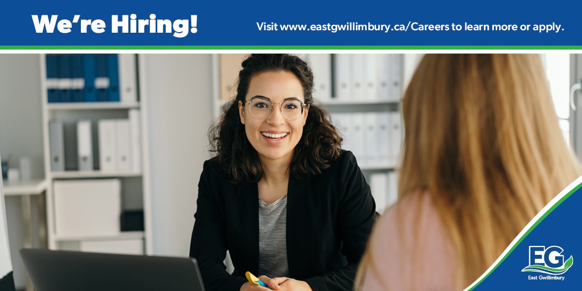 townofeg's tweet photo. #EastGwillimbury is hiring! The Town is looking for motivated individuals to join #TeamEG for:
🏊 Aquatics Coordinator
➡️ Supervisor of Aquatics and Fitness
For more information and to apply, visit https://t.co/oQv4e9OqYC https://t.co/F8VC35zSms