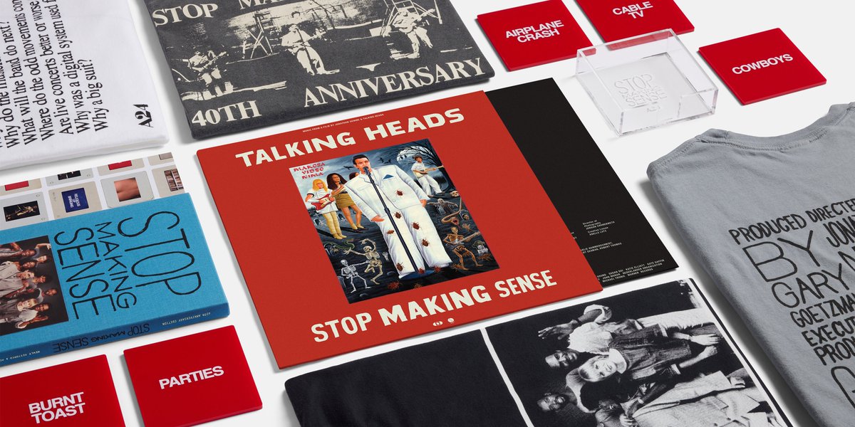 A24 ストップ・メイキング・センス 40周年記念Tシャツ Lサイズ 【公式 