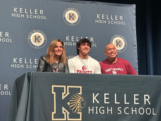 Congratulations to Ryan Ventura for signing with Trinity University. @KISDAthletics @MrsSimmonsKHS @KHSParentFball @KHSBooster