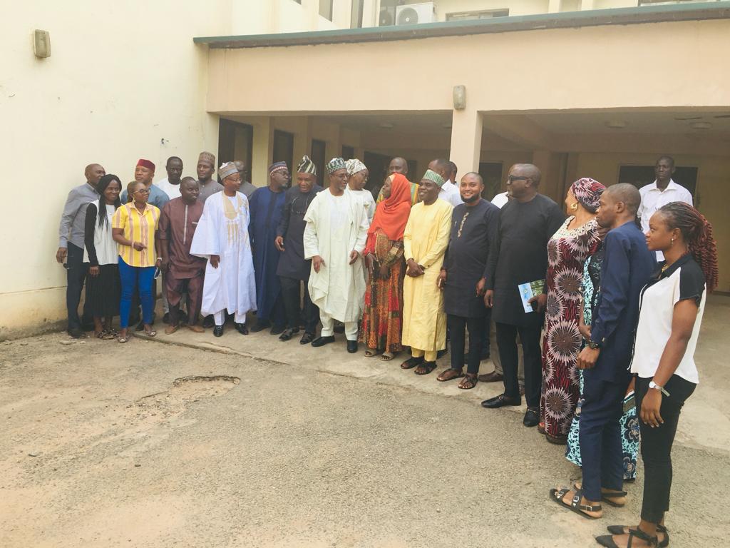 Yesterday, the Honourable Minister of Environment Balarabe Abbas Lawal visited the Federal Dept. of Forestry in Abuja, stressing teamwork and synergy among staff to achieve the goals of President Bola Ahmed Tinubu's 8-point Agenda.