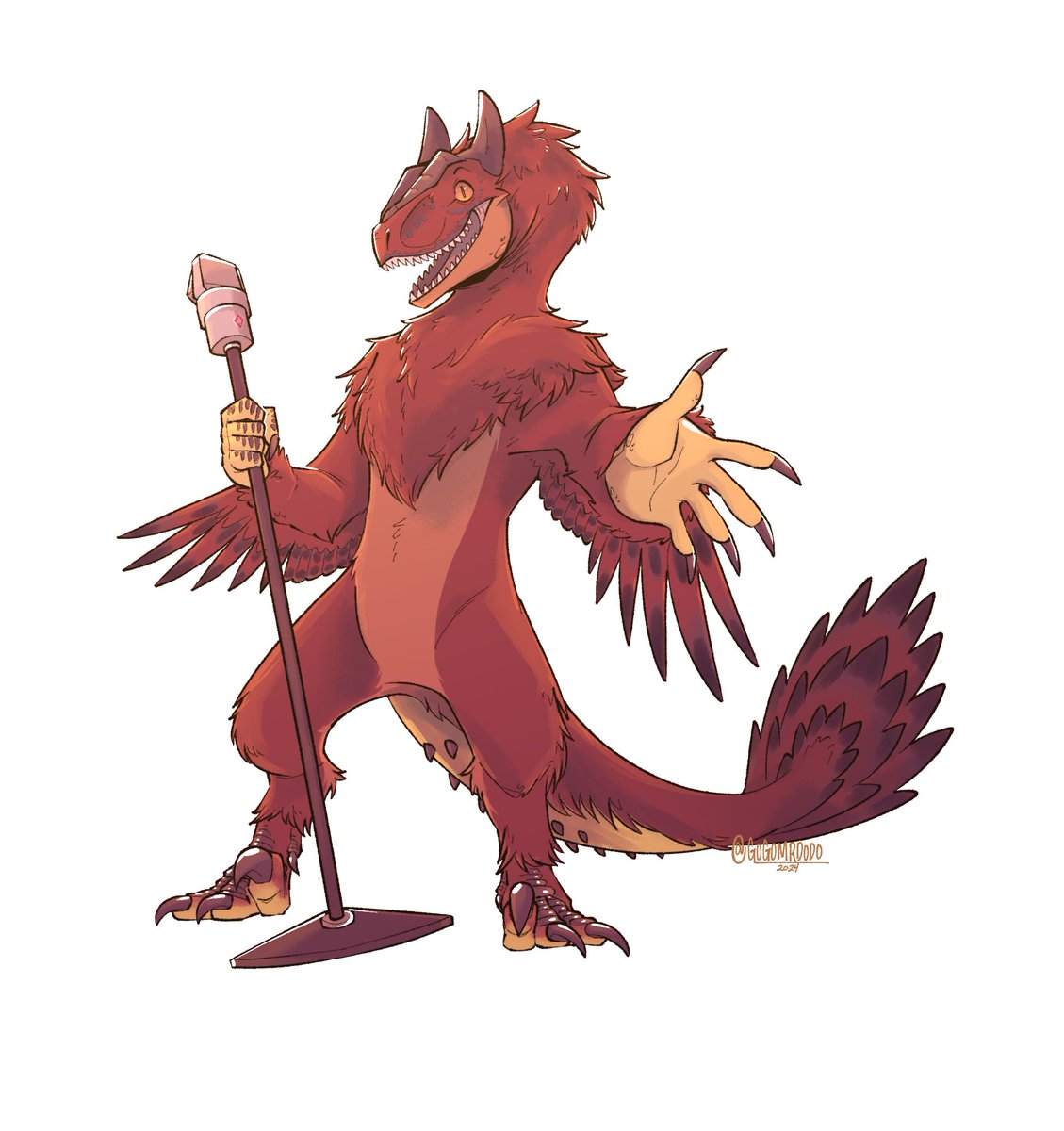 Commission 3/20 🎙🦖✨️

- Made to <a href="/TheRoaringRex/">Theo Piñeyro (The Roaring Rex) 🍉</a>
#ArtistOnTwitter