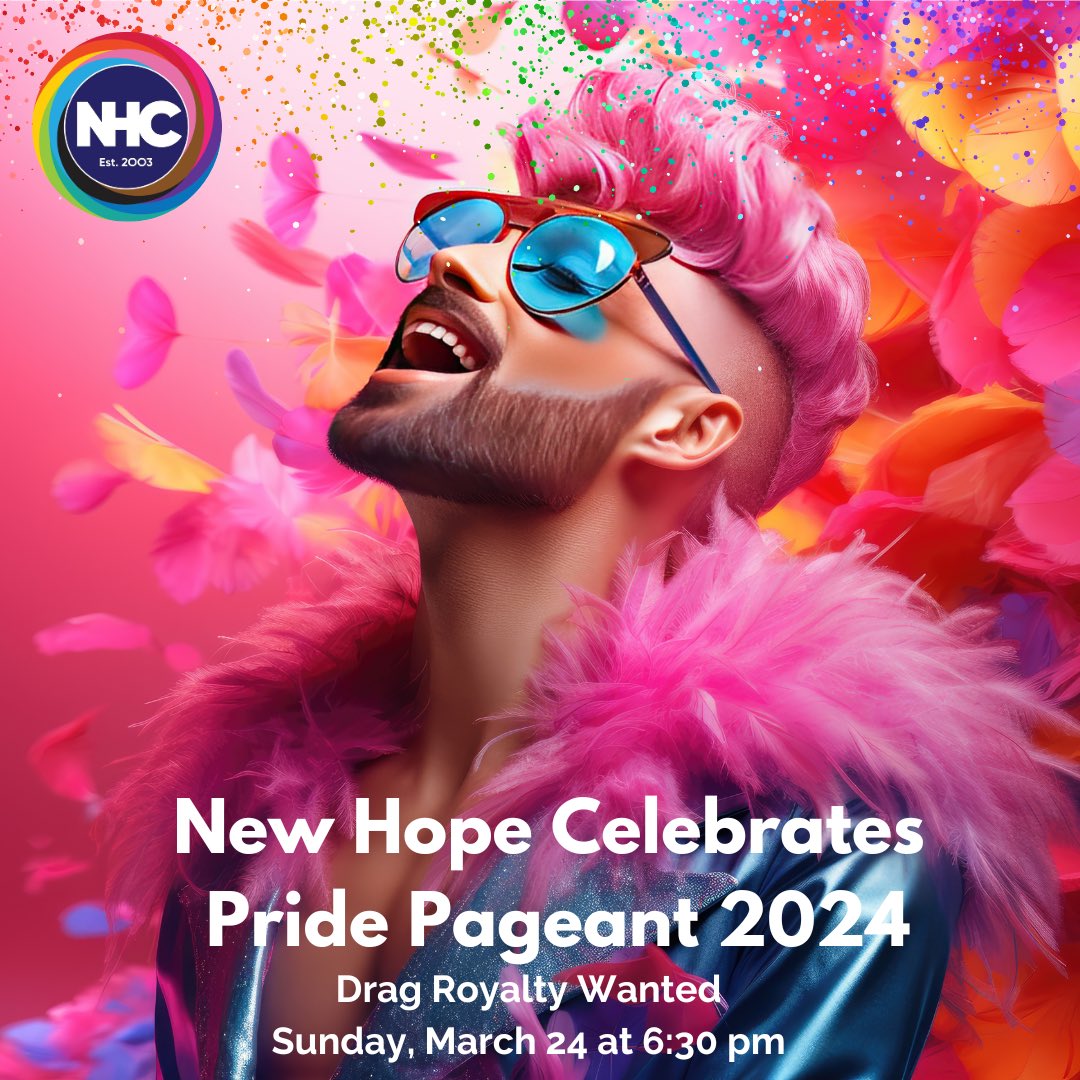 nhcelebrates's tweet photo. We have 4 drag queens & kings confirmed for our 4th Annual #NewHopeCelebrates Pride Pageant! That means there’s only 4 spots left 👑 This year, our theme is #GlamazonReignForrest 🦧🐒🦁🐯🐗🐺 🦥🦍🐘🦜🦎🐍🦋 #DragRoyalty should apply here: https://t.co/gzXJI1Jj1T #PridePageant https://t.co/lq51bZpq8Q