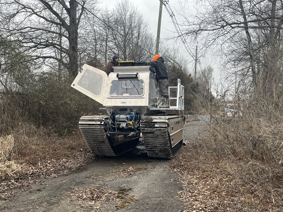 Let’s give it up to the guys who get it done! Last week, we went on a mission to eliminate acres of phragmites that have taken over the Edison Convention Center area. Equipped with our new marsh master, a potentially lengthy task is now anticipated to be finished in a few weeks.