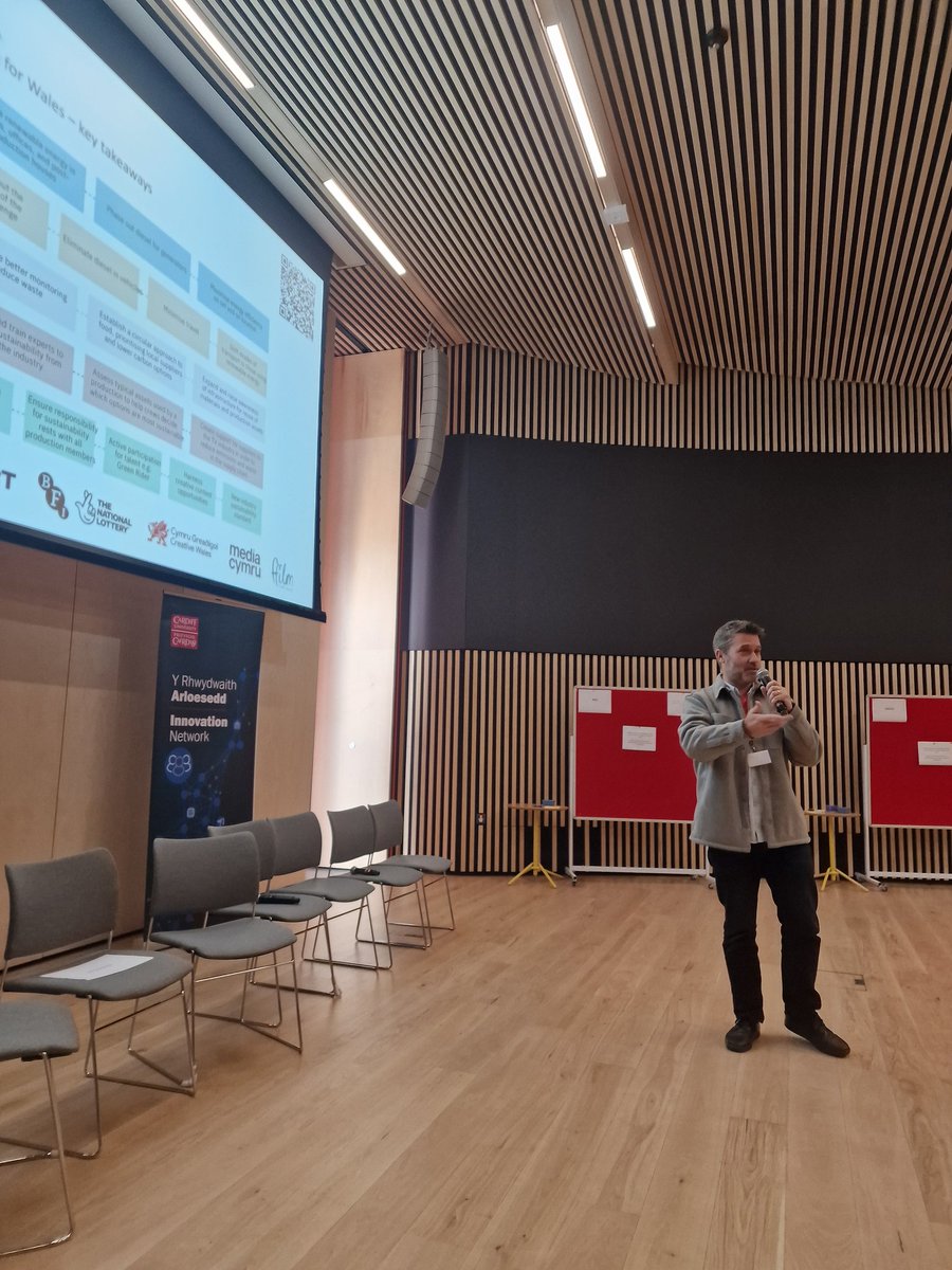 Delighted to Chair <a href="/CU_Innovation/">Innovation + Impact / Arloesedd + Effaith</a>  event today focussing on collaborating for a greener future. Highly inspiring presentations with a call for positivity <a href="/CUNetZero/">Net Zero Innovation Institute</a> <a href="/cardiffuni/">Cardiff University</a> <a href="/GregMothersdale/">Greg Mothersdale</a> <a href="/MichelleTDavies/">Michelle Davies</a> <a href="/sarahdickins_/">Sarah Dickins</a> <a href="/duncanWASS/">duncan</a> <a href="/AndyReganCDF/">andyregancdf.bsky.social ☕️ 🏡 🎸🍜🌊</a> <a href="/RemakerSpace/">RemakerSpace</a> Ben Burggraff