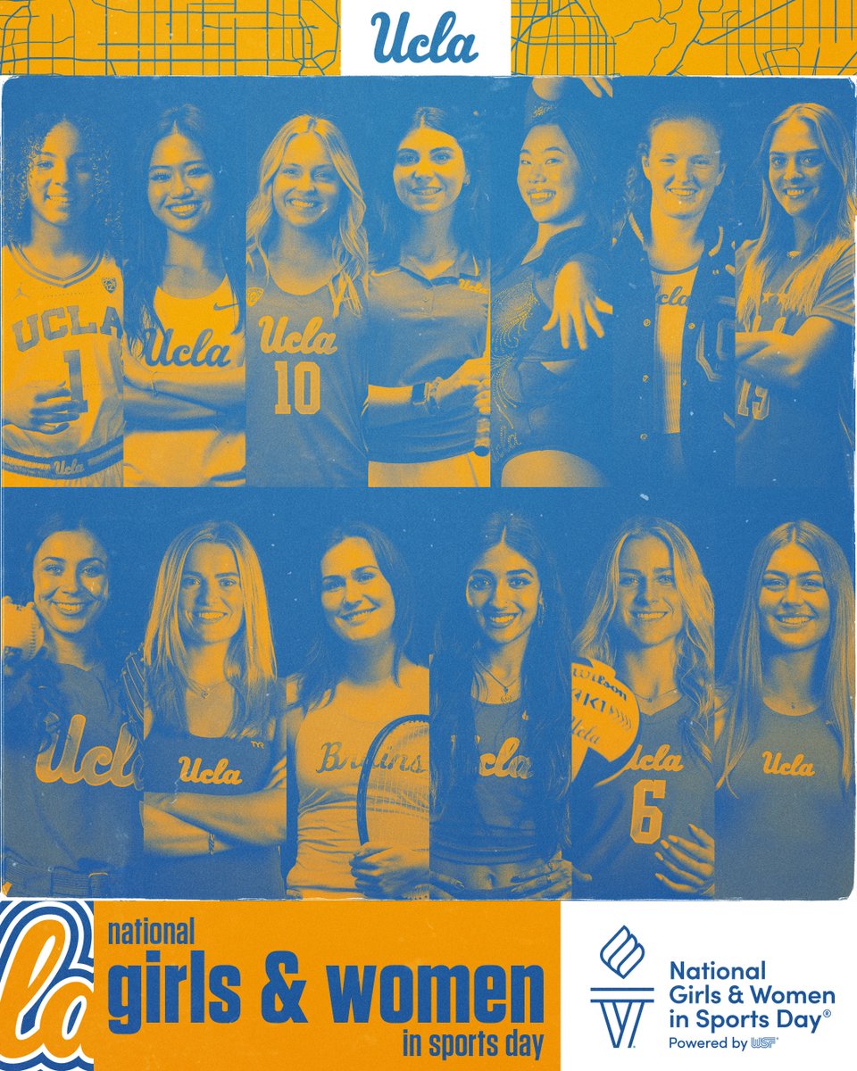 Inspiring the next generation of game changers! Happy National Girls & Women In Sports Day!✨ #GoBruins x #NGWSD