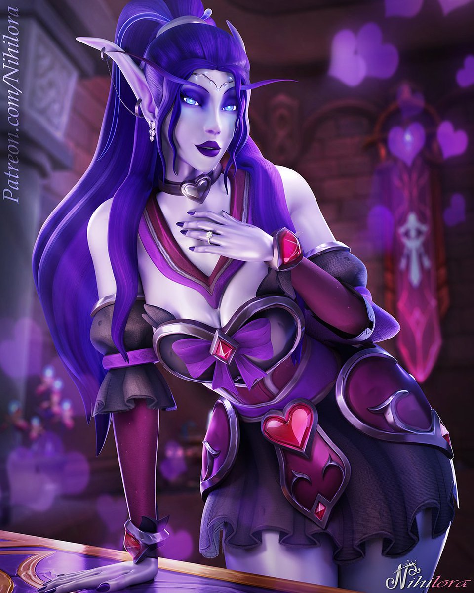 💕 Love is in the Air 💕 

I'm digging the new sets for "Love is in the Air" a lot! A new render with Nihilora was due, she is my star 💜

#worldofwarcraft #voidelf