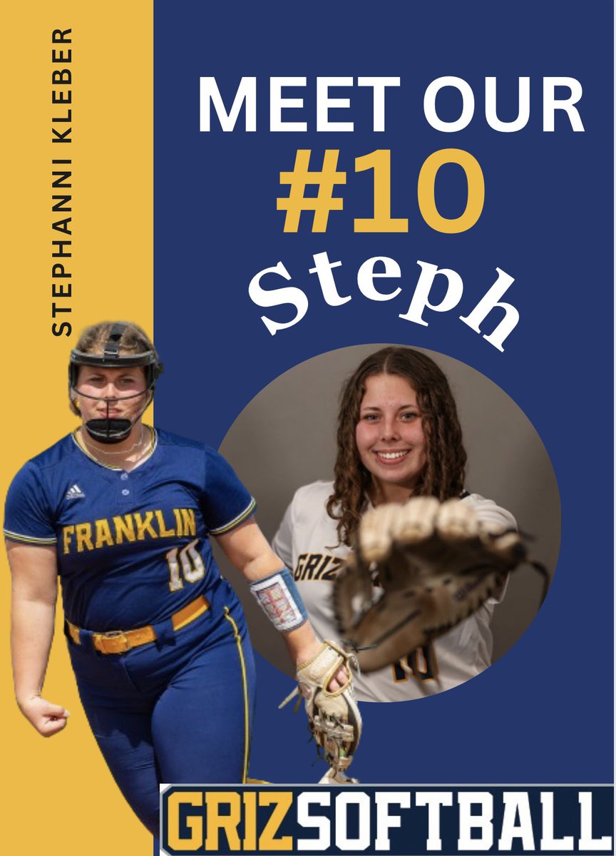 MEET OUR #10! Stephanni Kleiner <a href="/KleberStephanni/">stephanni kleber</a> 

🐻Major: Business Finance, Business Marketing, and Economics

🐻Favorite Softball Memory: All the bullpens with my P’s &amp; C’s! 

🐻Favorite Sports Athlete: Jessica Mendoza

🐻Childhood Hero: My parents!