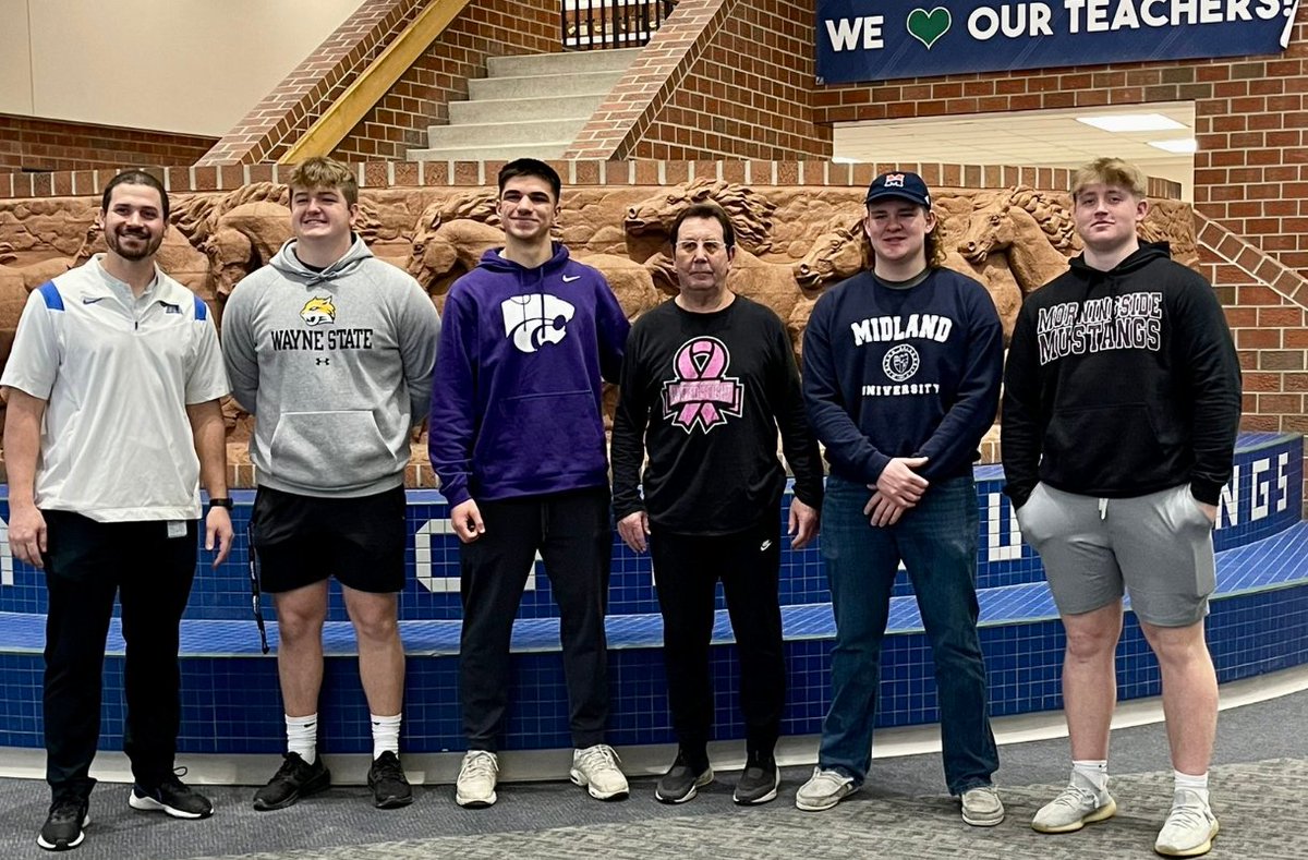 Congratulations <a href="/ChristianCoffm8/">Christian Coffman</a> <a href="/Keith_Briese72/">Keith Briese</a> <a href="/willgrangerr/">Will Granger</a> @calebklein06 on signing their Letters of Intent today! Proud of you! #WalkTall #earnthetape