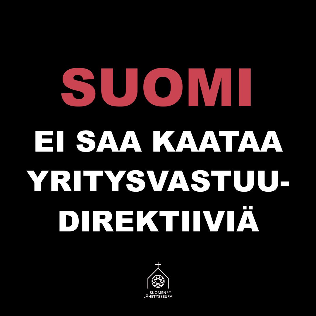 Myös <a href="/lahetysseura/">Suomen Lähetysseura (Felm)</a> vetoaa: Suomi, älä kaada #yritysvastuudirektiivi’ä!