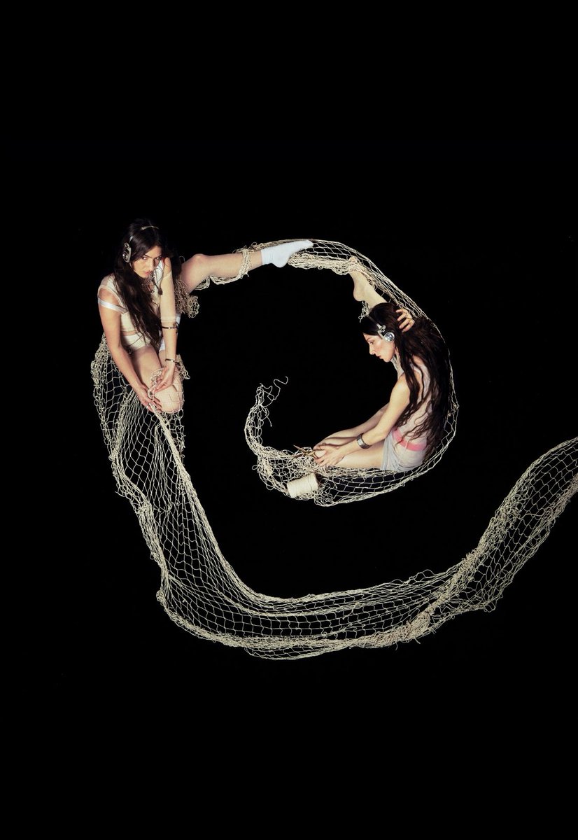 Just a coupla gals caught in a spiral