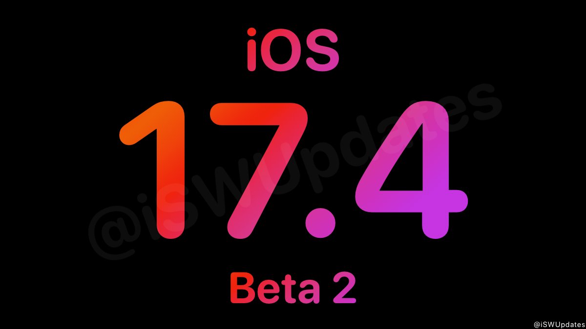 iSWUpdates's tweet image. iOS 17.4 Public Beta 2 (21E5195e) has been released. #iOS174 #iOS174Beta2
