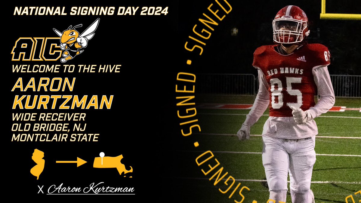 Welcome to State Street! ✍🏼| Aaron Kurtzman 📱| @airkurtz 📍| Montclair State University (NJ) 🚨| Wide Receiver 📋| 6’4” 205 🎥| bitly.ws/3cEfK #AICommitted | #NSD24 | #OneHiveOneFamily