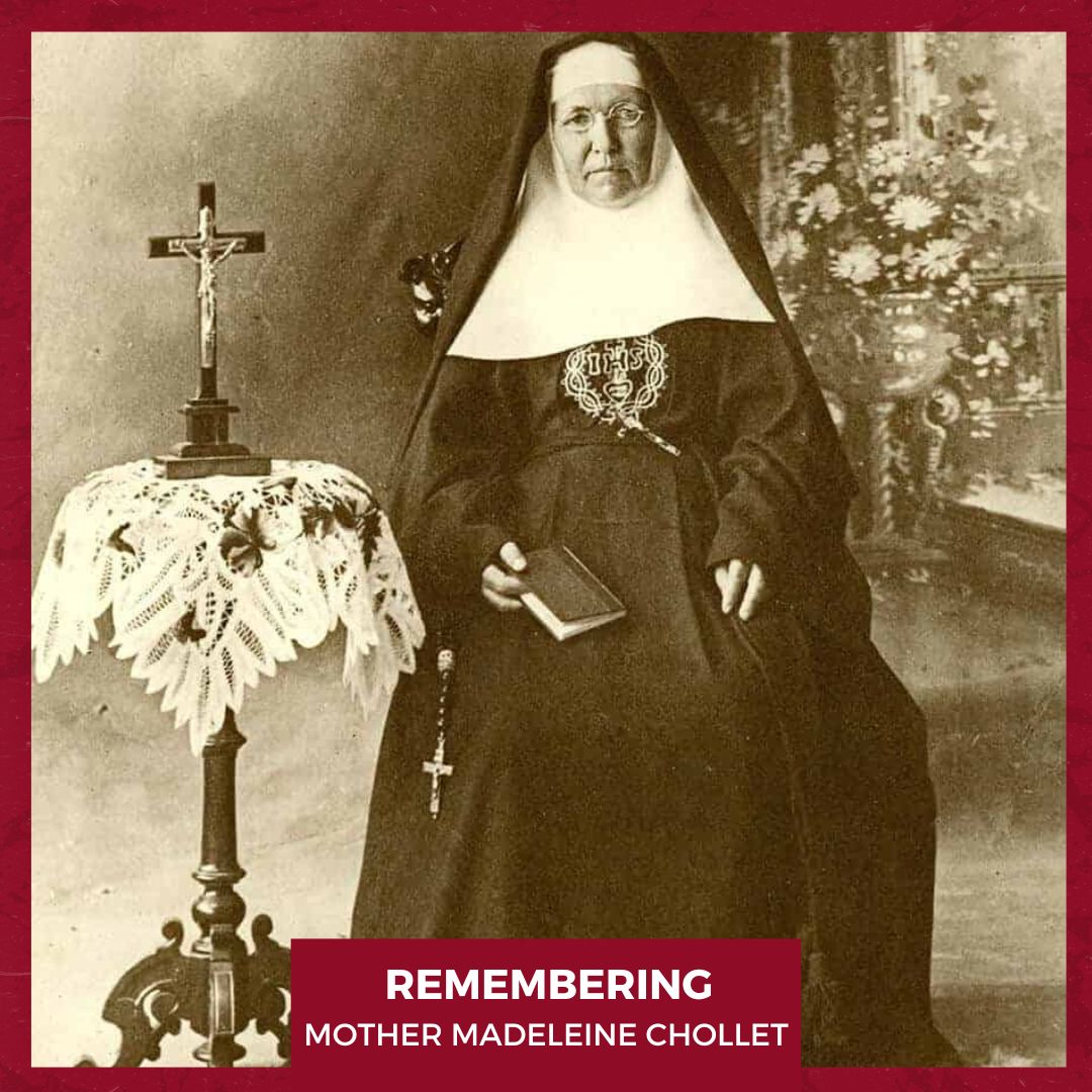 Remembering Mother Madeleine Chollet on her birthday. 
.
.
Recordando a la Madre Madeleine Chollet en su cumpleaños.