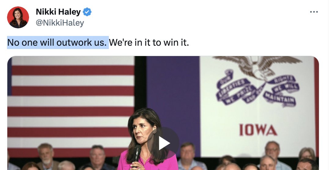 what a prophetic tweet this turned out to be from Nikki Haley