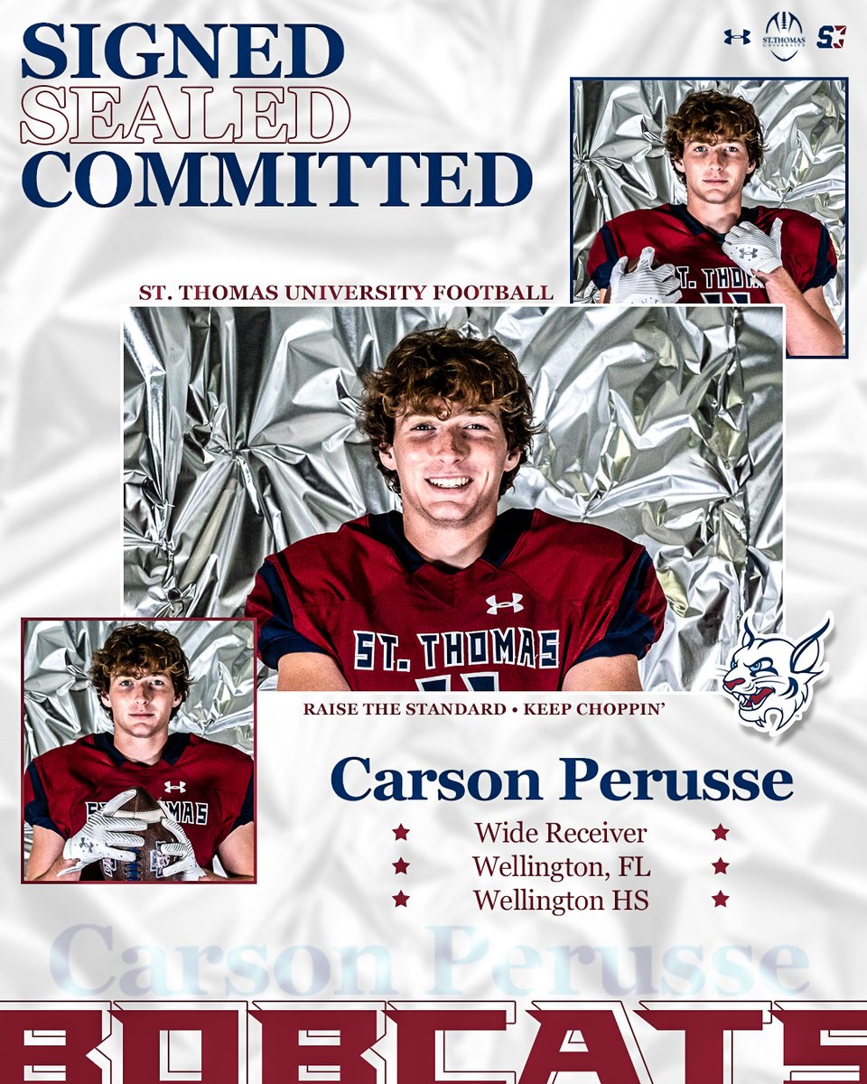 Join us in welcoming the newest Bobcat to the 3️⃣0️⃣5️⃣ @CarsonPerusse84🌴 #RaiseTheStandard// #STUNSD24