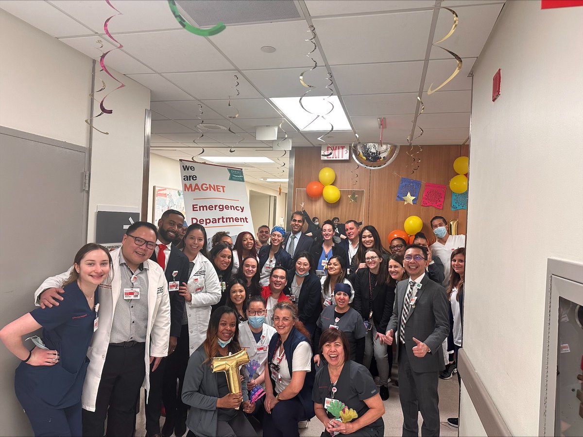 .@nyphospital and @WCMEmergency celebrate our #MagnetRecognition site visit from @ANCCMagnet. Congratulations to our exceptional #nursing team and staff! @DrSharma_NY @WeillCornell @JoanHalpern @WillieMManzano