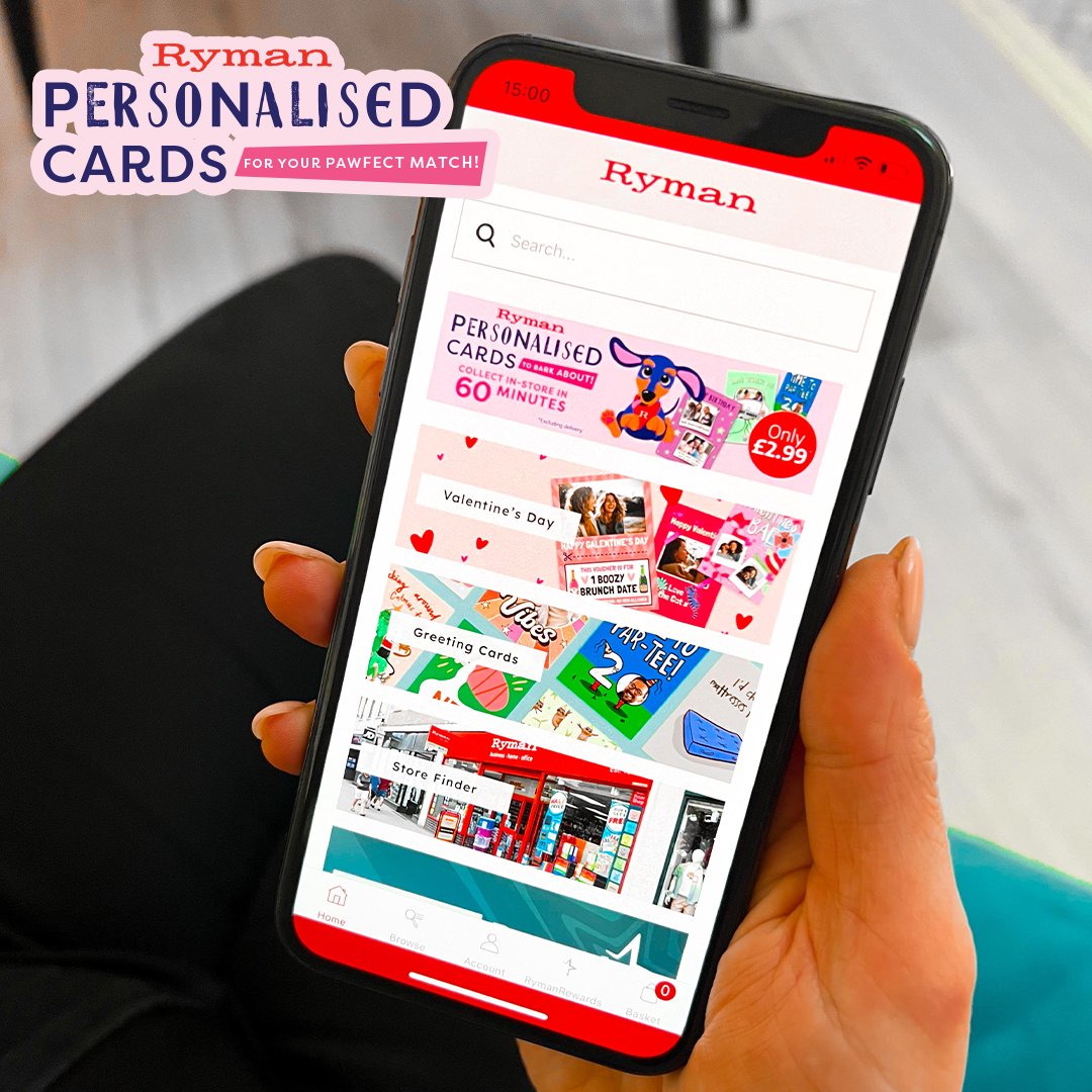 RymanStationery's tweet image. Valentine's day? We're here to help 💌 
Download the Ryman app, personalise and collect in-store in just 60 minutes now!

That's right we can 'complete' your life in just 3600 seconds. #matchmadeinheaven

Download Now: onelink.to/ryman

#rymanapp #personalisedcards