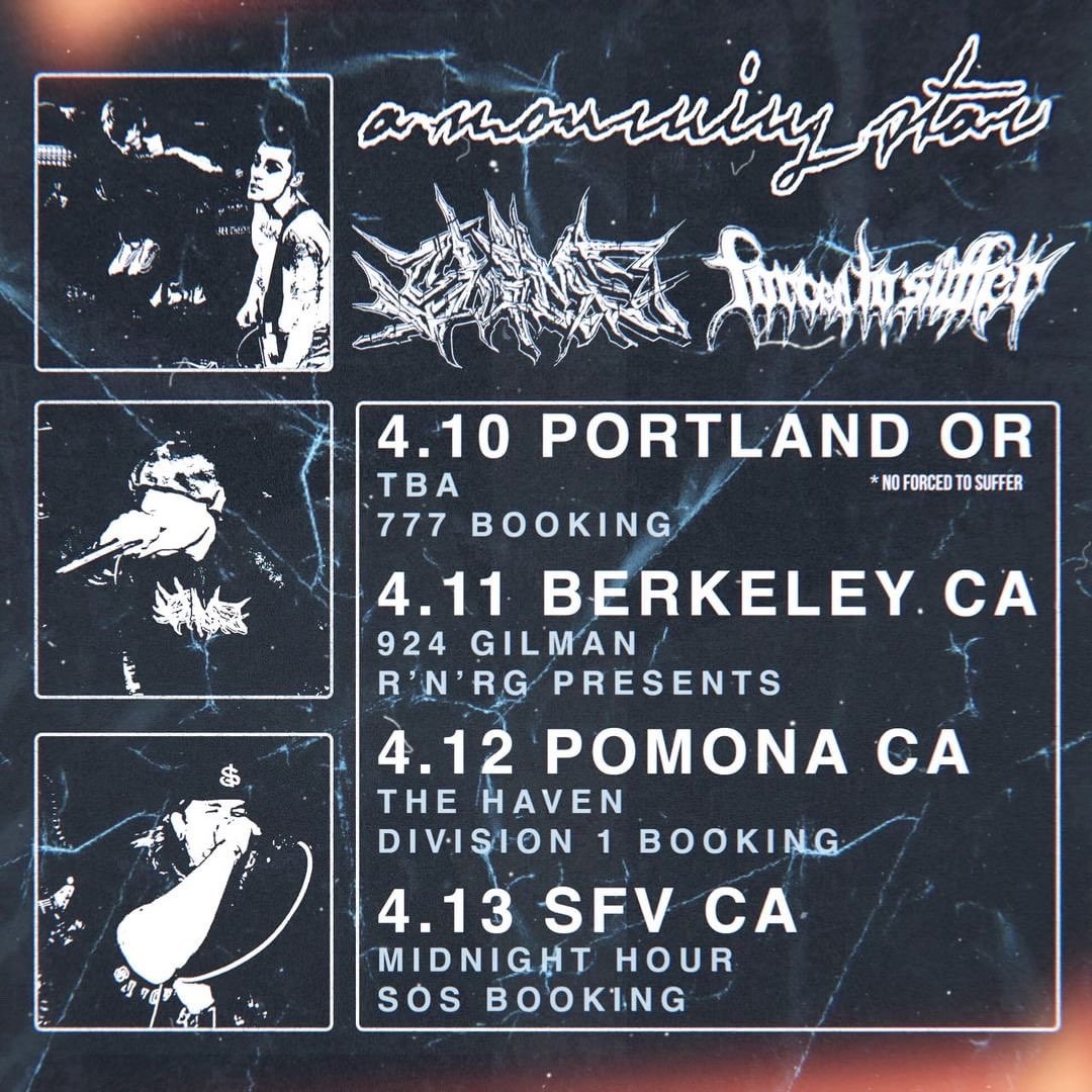 🙀April Tour Announcement 🚨

with Slime and <a href="/ForcedToSuffer/">Forced To Suffer</a> 

Come n dance