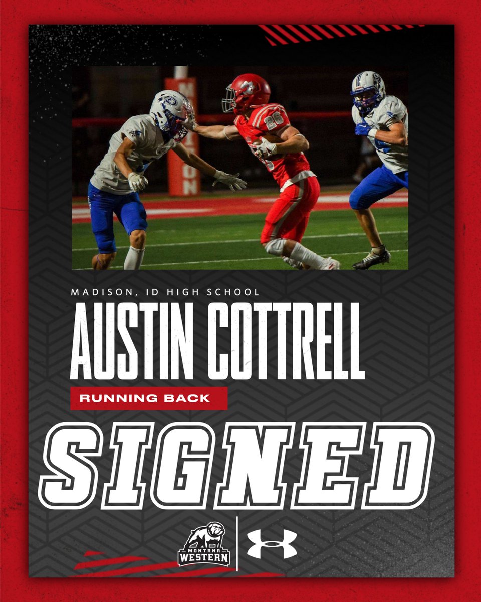 DAWG - AUSTIN COTTRELL POSITION - RUNNINGBACK - 5'11, 210 FROM - REXBURG, IDAHO COMMITTED!