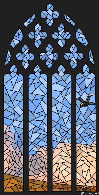 lucylu_art's tweet photo. Been doing the stained glass art and I am really enjoy it, so for all my @lovejoy enjoyers, here’s some art for you!!! #lovejoy #lovejoyfanart #pebblebrain https://t.co/kknA6cY0FI