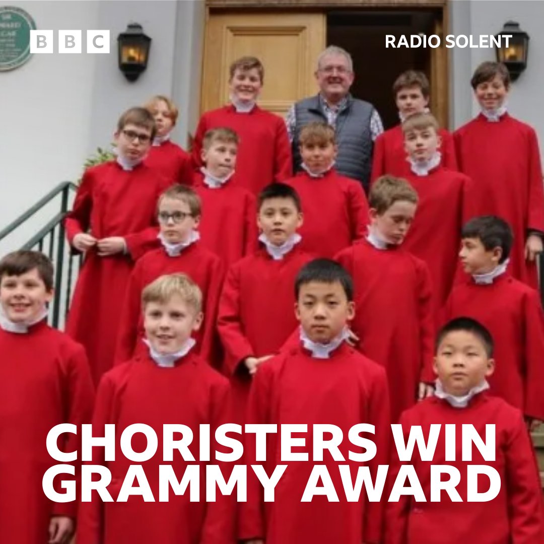 BBCRadioSolent's tweet photo. Choristers who sing with Winchester Cathedral Choir are celebrating being part of a Grammy Award-winning soundtrack. 👉https://t.co/hQQzUvvBEx https://t.co/kc4ne6hRzE