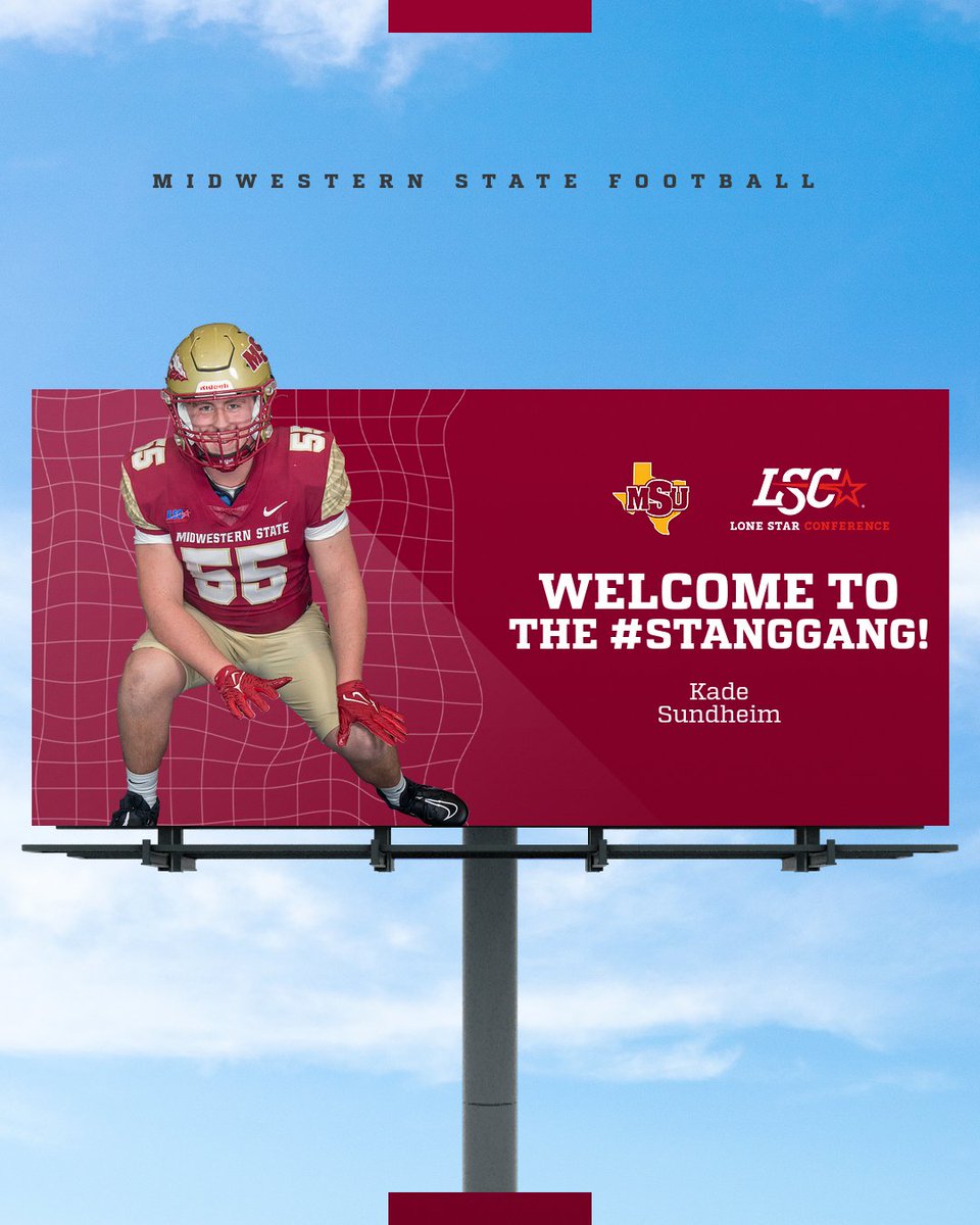 ✍️ | The #StangGang welcomes Kade Sundheim, a 6-3, 265-pound offensive lineman from Godley HS! #NSD2024