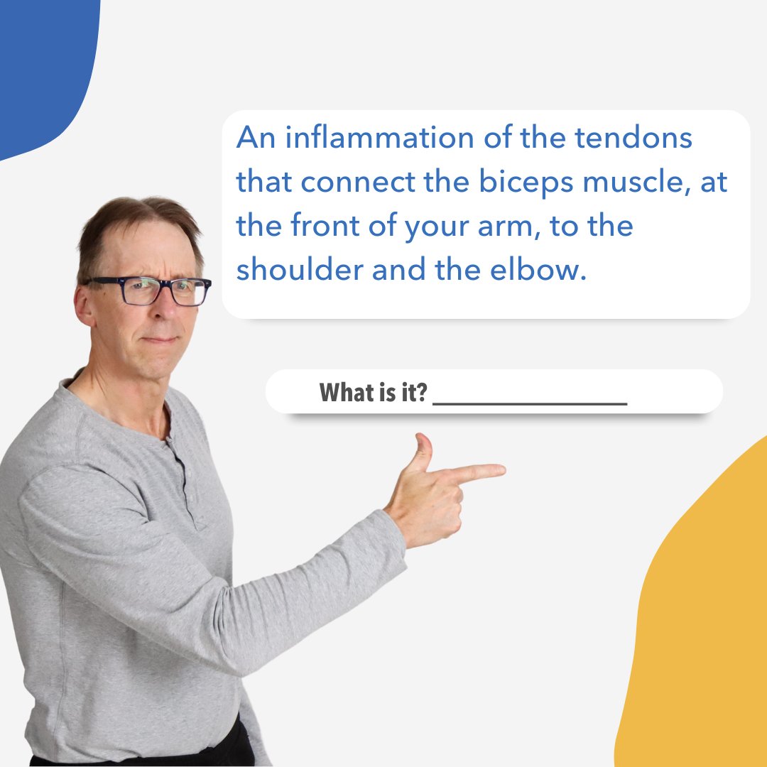 realbobandbrad's tweet photo. Put on your thinking caps for this week's healthcare challenge! Can you solve the medical mystery? Share your guesses and stay tuned for the answer in the comments. Join the fun with #MedicalTermGuessingGame! π§ πͺ#HealthMystery #DiagnoseThis #Inflammation #tendon https://t.co/2dk12sI8r1