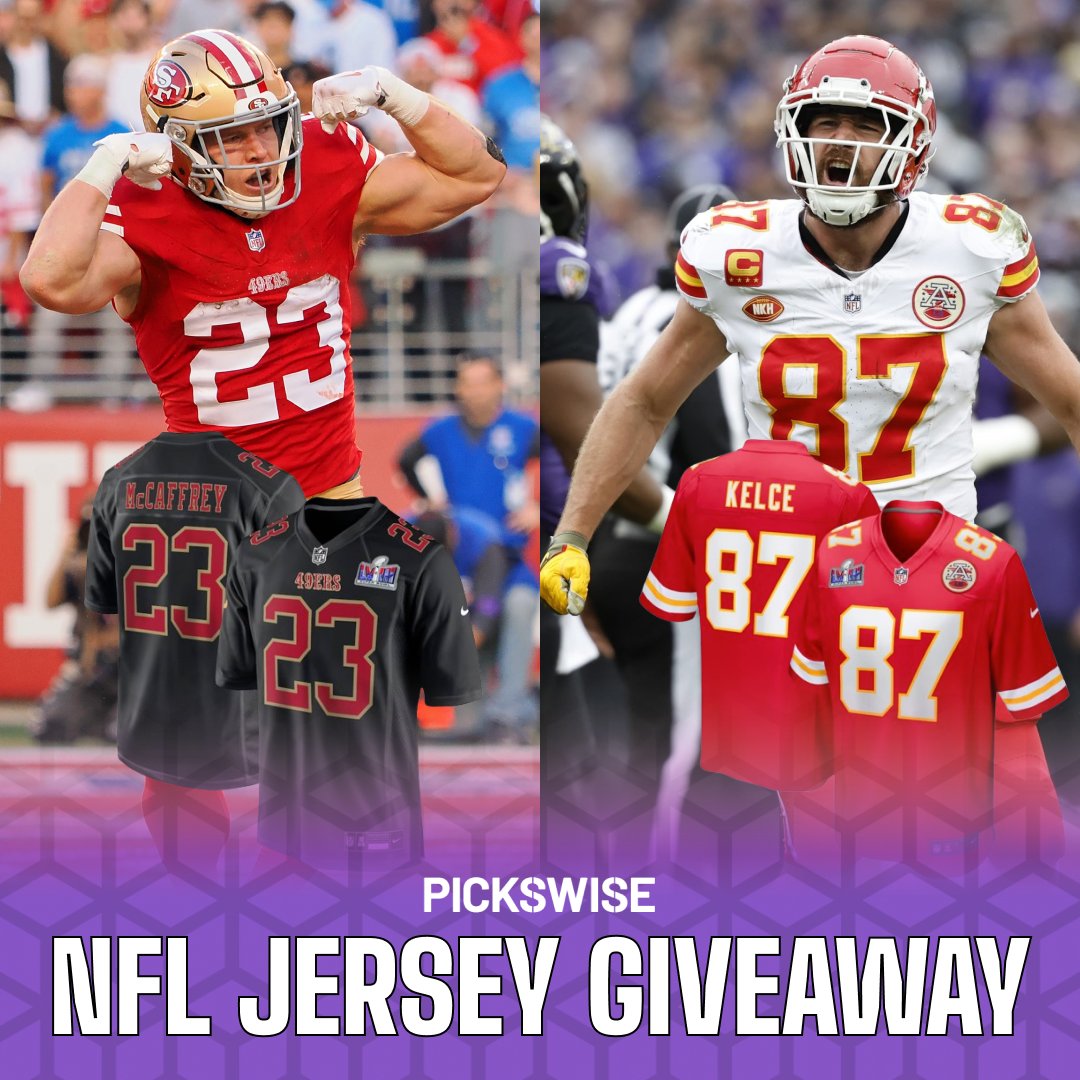 🚨 SUPER BOWL NFL JERSEY GIVEAWAY 🚨

To get ready for the big game we're picking one winner and giving away ANY NFL jersey of your choice, all you have to do is...

- Follow us
- RT &amp; Like this
- Reply with who covers (SF -1.5 or KC +1.5)

BEST OF LUCK 😎