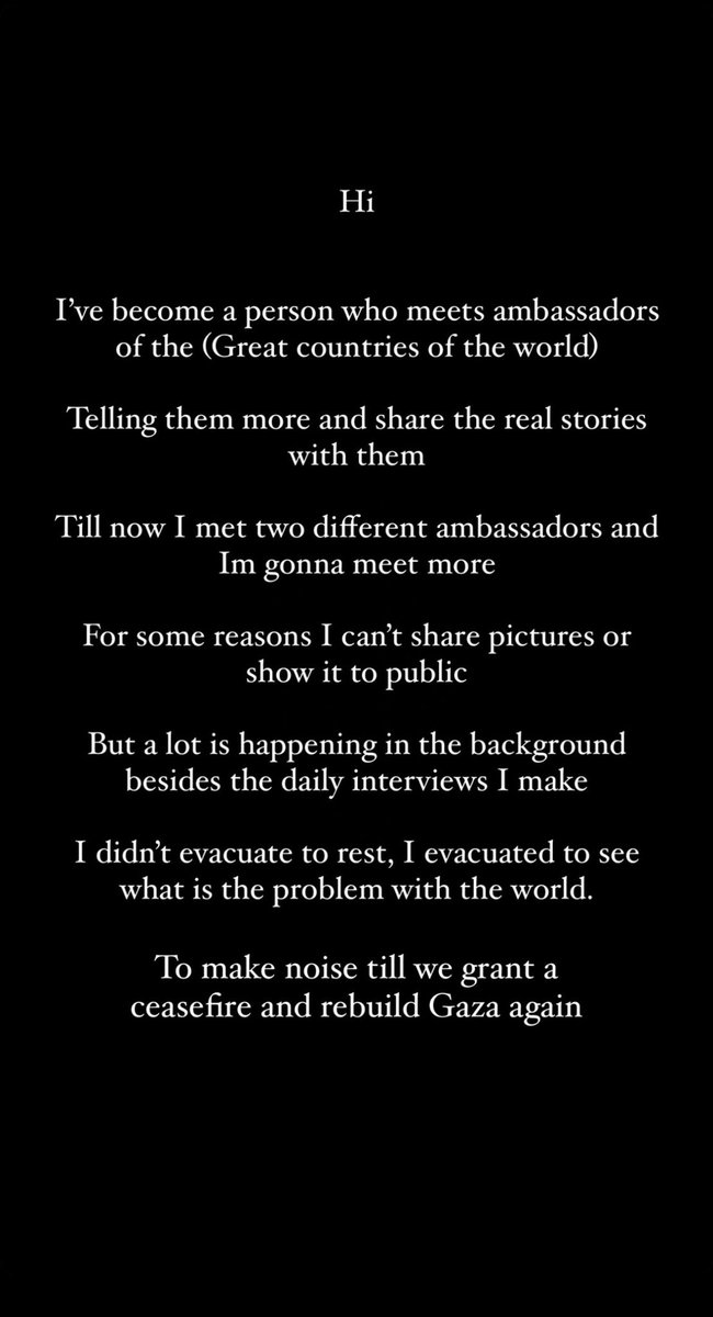 motazazaiza9's tweet photo. I’m continuing, I’m speaking up. https://t.co/8FZNxNedU6