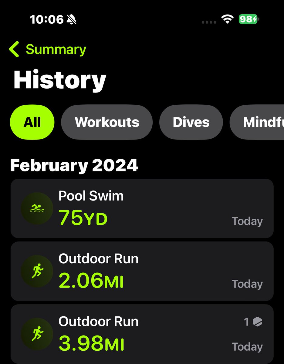 To give you a sense of how much rain is falling in California, during a run, my Apple Watch thought I SWAM 75 yards.