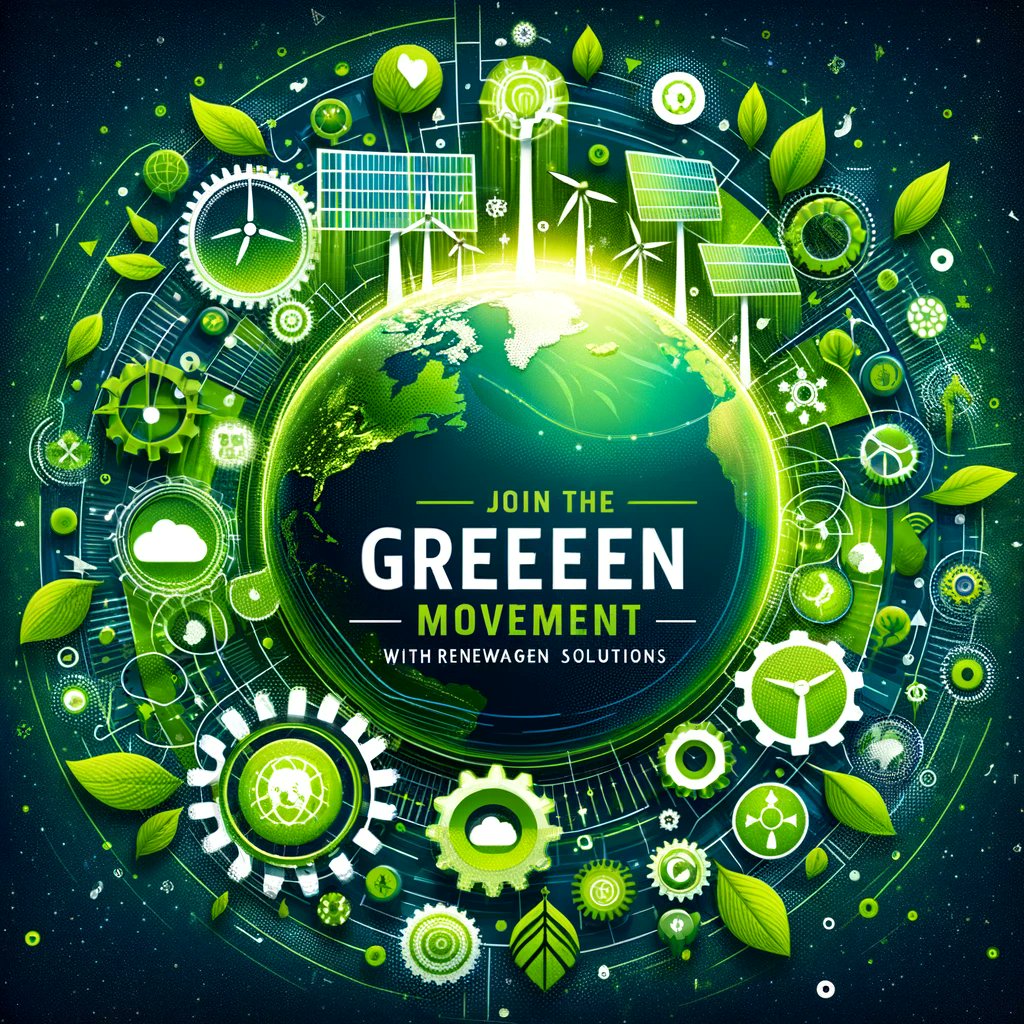 Join the Green Movement with RenewaGen Solutions
#GreenMovement #RenewableRevolution #SustainableSolutions
It's time to join the green movement with RenewaGen Solutions! Our sustainable solutions are transforming industries and driving positive change worldwide. Connect with us!