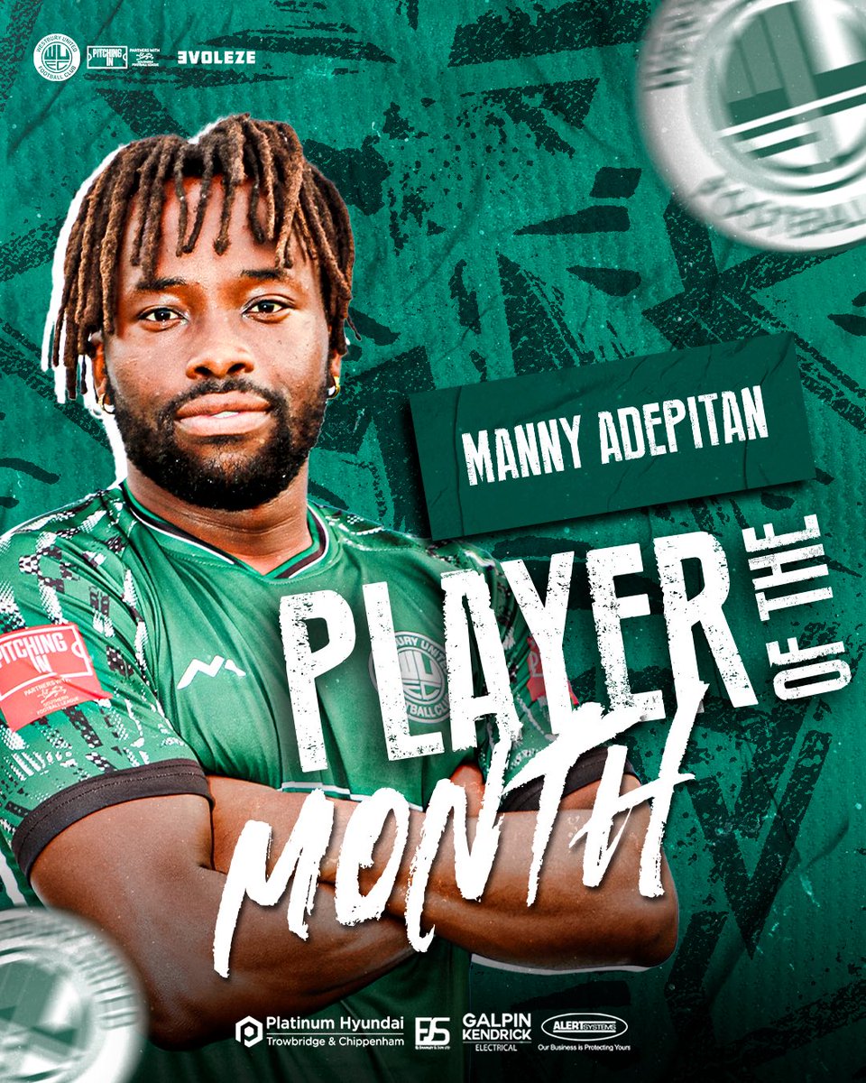 westburyutd's tweet photo. 👏| 𝙋𝙊𝙏𝙈

A brilliant month for our ‘left back’, in a back four that kept two clean sheets and conceded only twice over the four games. He epitomises what it means to be a team player, an unbelievable attitude who does a job anywhere he’s asked. 💚

Our 𝙋𝙡𝙖𝙮𝙚𝙧 𝙤𝙛 𝙏𝙝𝙚 𝙈𝙤𝙣𝙩𝙝 for 𝙅𝙖𝙣𝙪𝙖𝙧𝙮 goes to, mr reliable, @manny_adee. 👏

Well deserved, 𝙈𝙖𝙣𝙣𝙮. 💚
