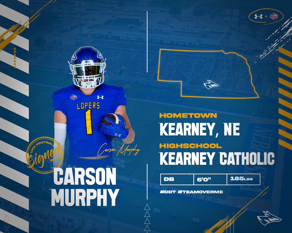 Welcome to the Herd, Carson🤘

✔️ Carson Murphy
📐 6’0 185
🏟️ Defensive Back

#NSD24 #JoinTheHerd