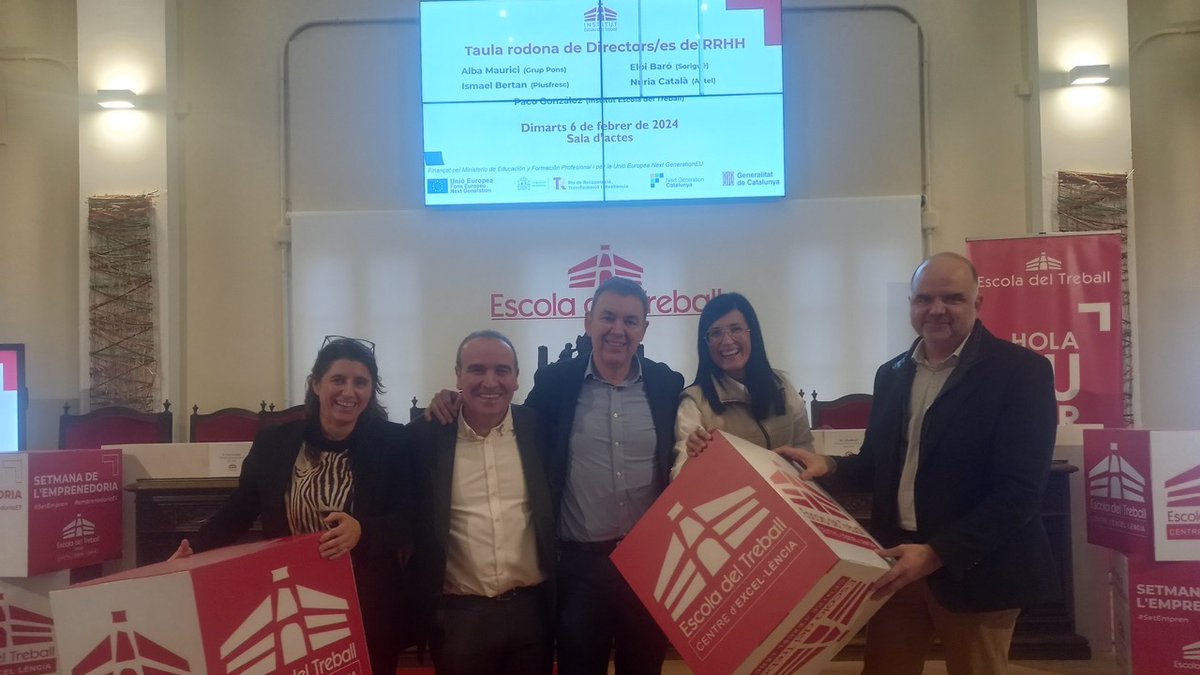 Un any més la visita a la taula rodona de RH, que gira entorn les qüestions més rellevants en el moment de passar una entrevista de feina. Gràcies als grans experts de RH de <a href="/Plusfresc/">Plusfresc</a>, <a href="/sorigue_/">Sorigué</a> , <a href="/ActelGrup/">ActelGrup</a> i <a href="/ClosPons/">Clos Pons</a> per el vostre compromís amb l'alumnat. 
#SetEmpren