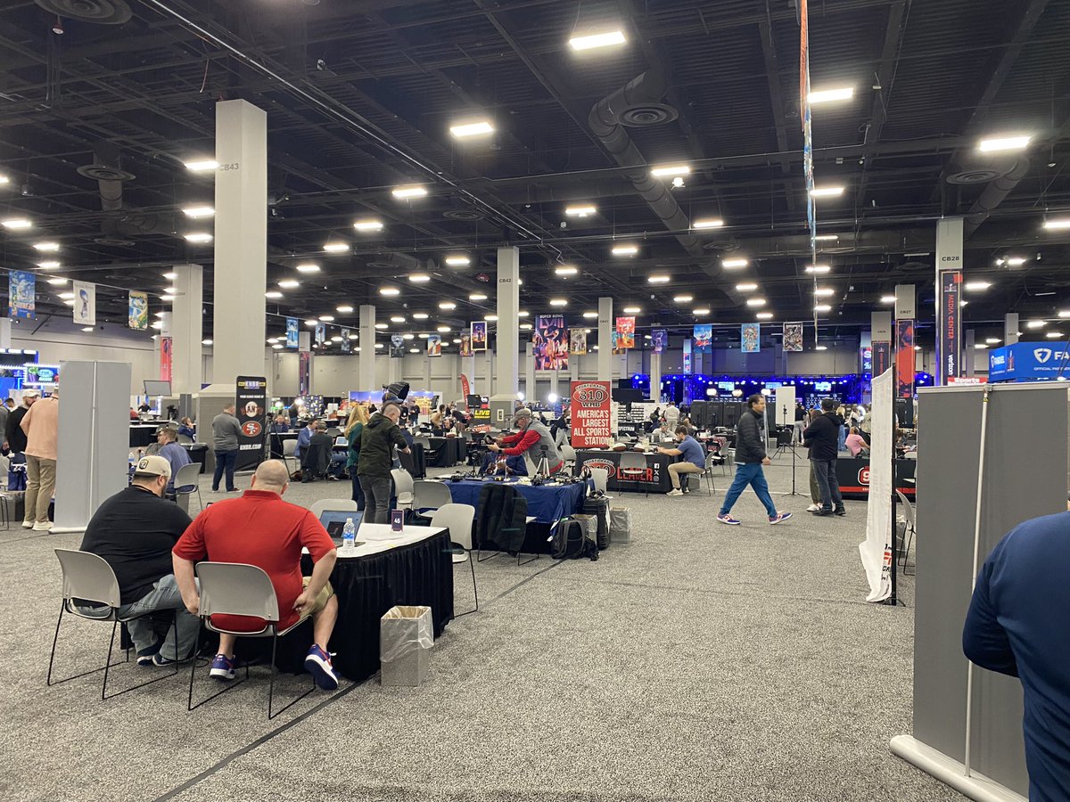 Another year at the Super Bowl. #RadioRow buzzing again. Talked with Fletcher Cox already. Doesn’t know if he will be back yet. Still can’t figure out what went wrong last season. Only in Vegas do you get slot machines on Radio Row. #NFL #SuperBowlLVIII #Eagles #FlyEaglesFly