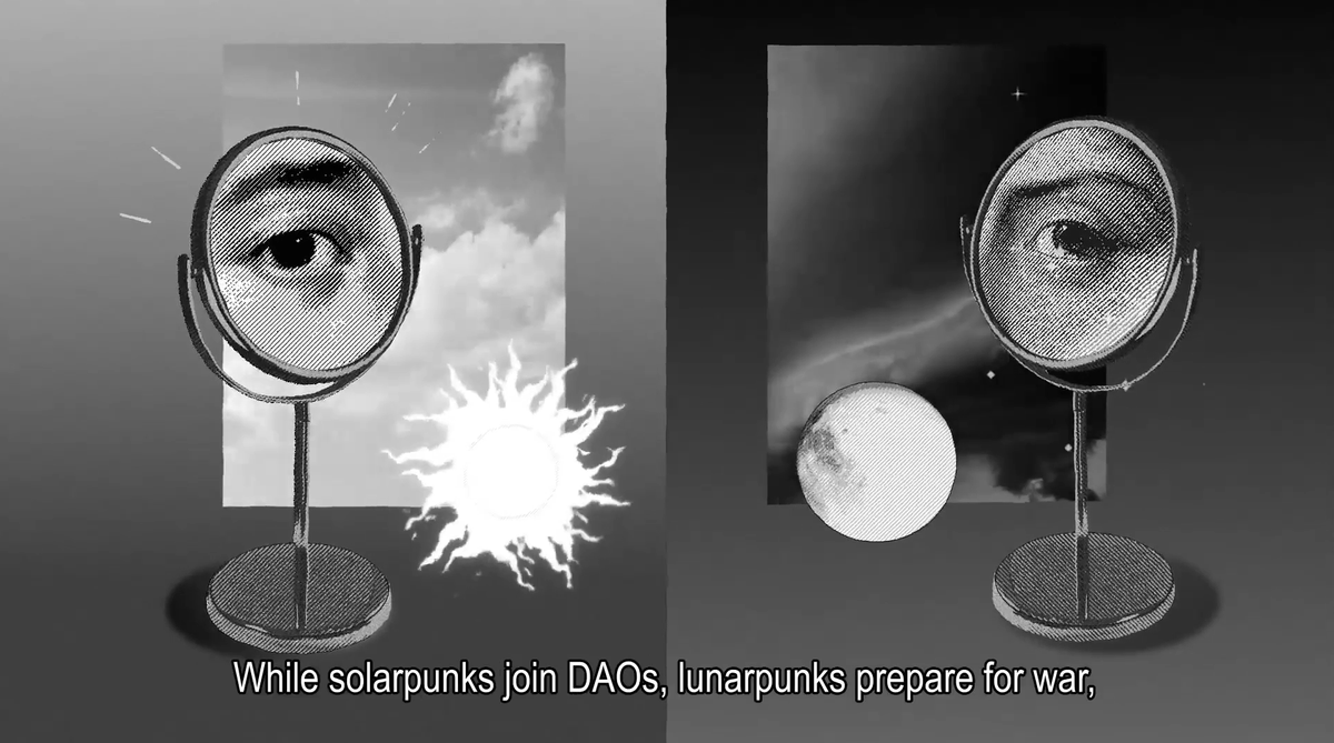 eth_mty's tweet photo. Ethereum se encuentra en una encrucijada. Mientras los cypherpunks y solarpunks debaten privacidad y bienes públicos, los lunarpunks preparan el terreno para futuros conflictos de privacidad. ¿Cuál será el camino a seguir? https://t.co/lqIe8aZrNs