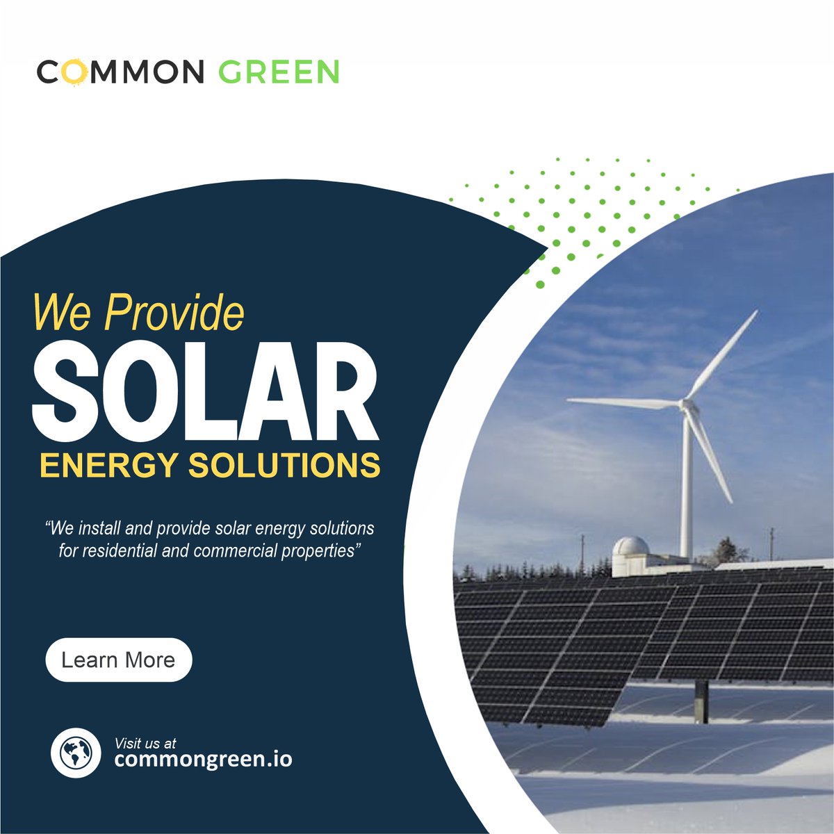 commongreen2023's tweet photo. "Harnessing the power of the sun, solar energy illuminates the path to a sustainable future. Clean, renewable, and limitless, it empowers us to embrace a brighter, eco-friendly tomorrow. 🌞

 #SolarPower #SolarEnergyRevolution #RenewableFuture #CleanEnergy #SolarPowerSolutions " https://t.co/JYbZZV0rYL
