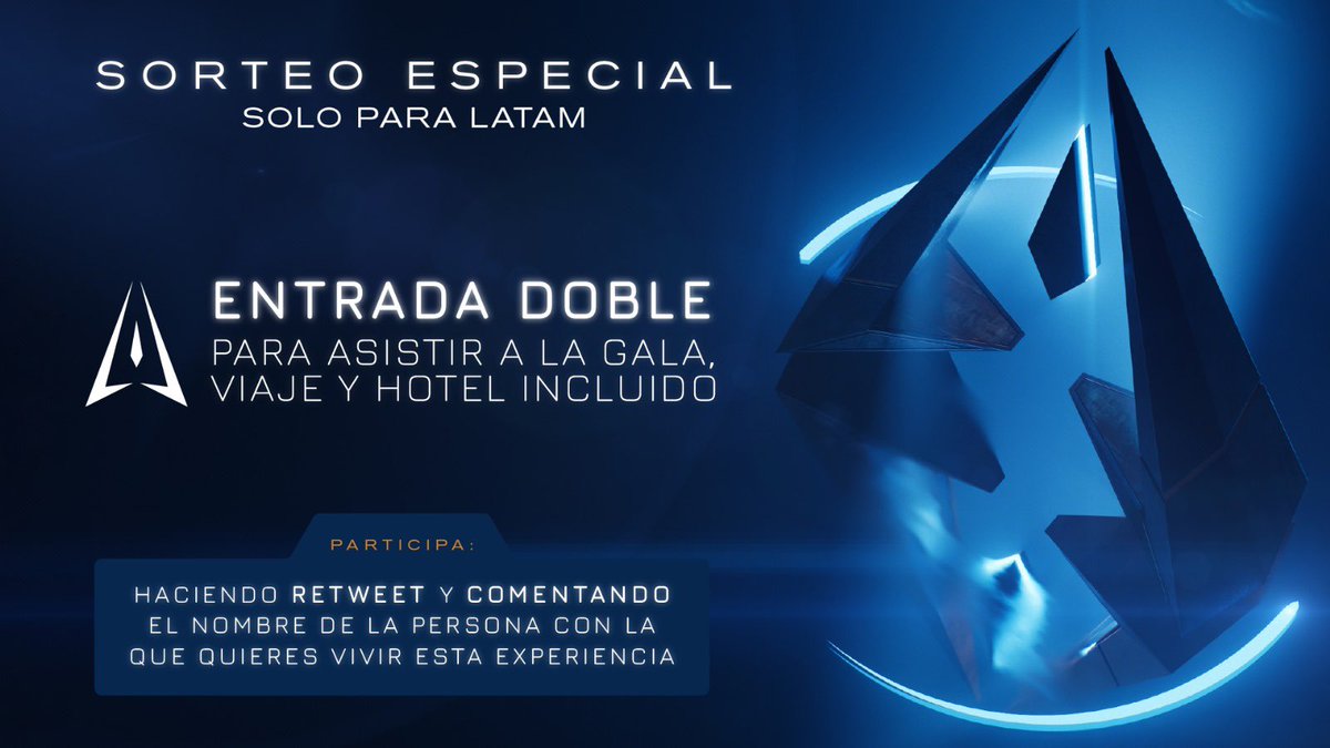 𝗦𝗢𝗥𝗧𝗘𝗢 𝗘𝗦𝗣𝗘𝗖𝗜𝗔𝗟 solo para 𝗟𝗔𝗧𝗔𝗠🌎

🎫 𝗘𝗡𝗧𝗥𝗔𝗗𝗔 𝗗𝗢𝗕𝗟𝗘 para asistir a la gala, 𝗩𝗜𝗔𝗝𝗘 𝗬 𝗛𝗢𝗧𝗘𝗟 𝗜𝗡𝗖𝗟𝗨𝗜𝗗𝗢✈️🏨

🚨 𝗣𝗔𝗥𝗧𝗜𝗖𝗜𝗣𝗔 haciendo retweet y comentando el nombre de la persona con la que quieres vivir esta experiencia.
