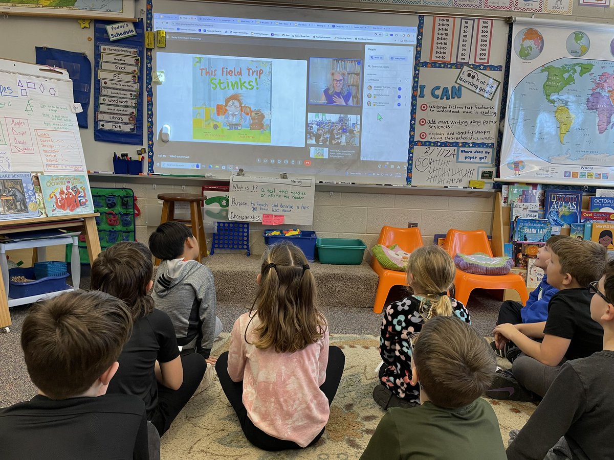 MrsGutierrezKL's tweet image. Our #klleaders were so happy to have @beckyscharn join us today for #WRAD!!  We love her books and learned a lot about an authors day!  Thx!  ❤️❤️❤️💫💫💫 #growingreaders
