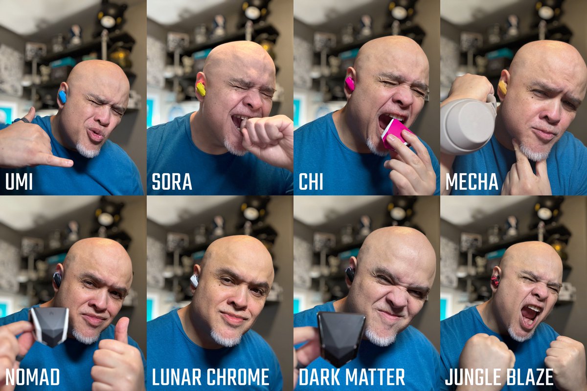 Finally received my <a href="/SanSound3/">SAN Sound</a> SANWEAR Faction headphones and couldn't wait to dive in to see how they looked on. This is my personal review of the colors; opinions are my own.

Faction SANWEAR

⛛ UMI
I'm stunned by how much I like the blue; it's a fresh tone that I can see