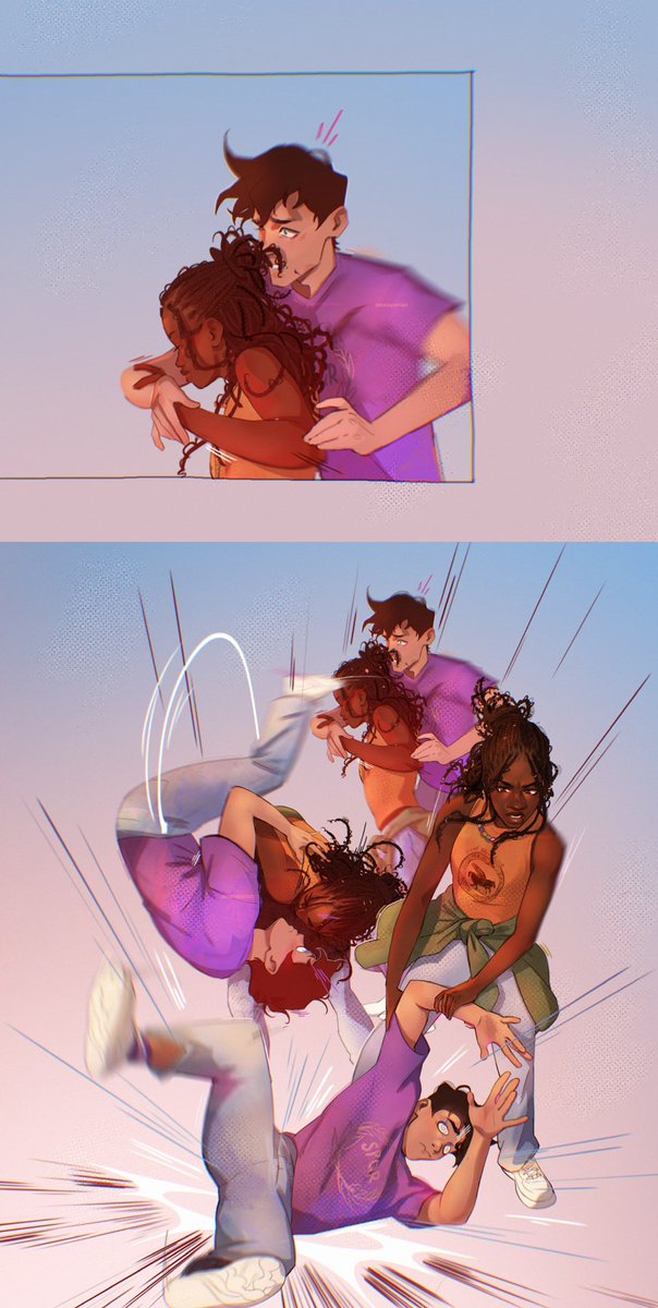 alexcopemann's tweet photo. I never posted this here.. the infamous judo flip 😅 #pjo #percabeth https://t.co/1IqYkB1Chw