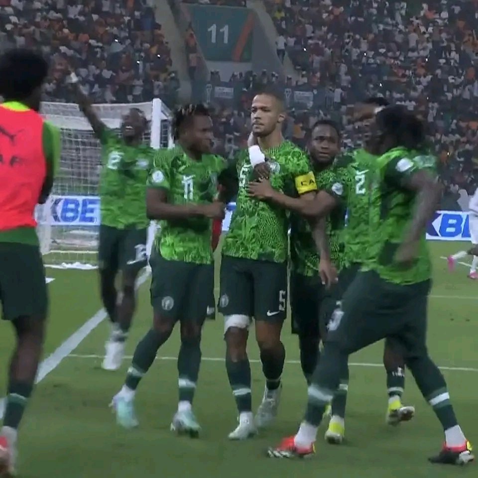 1-0 Nigeria.

EKONG HAS OPENED THE SCORE VS SOUTH AFRICA AND THE AFCON FINAL IS NOW VERY MUCH IN REACH !!!!!!!!!!!!
#AFCON2023 
#Nigeria