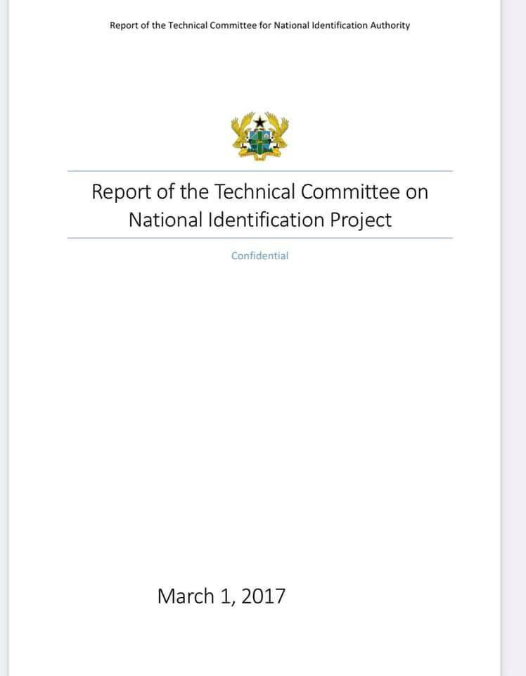 YayraKoku's tweet photo. Bawumia is a crook. He dare opens his mouth to claim credit for Ghanacard. And you have another crook person Attafuah sitting there clapping. 

This is their own technical report presented to Bwumia in 2017. Dishonest people.

#BawumiaSpeaks https://t.co/9gJBpMZmDH