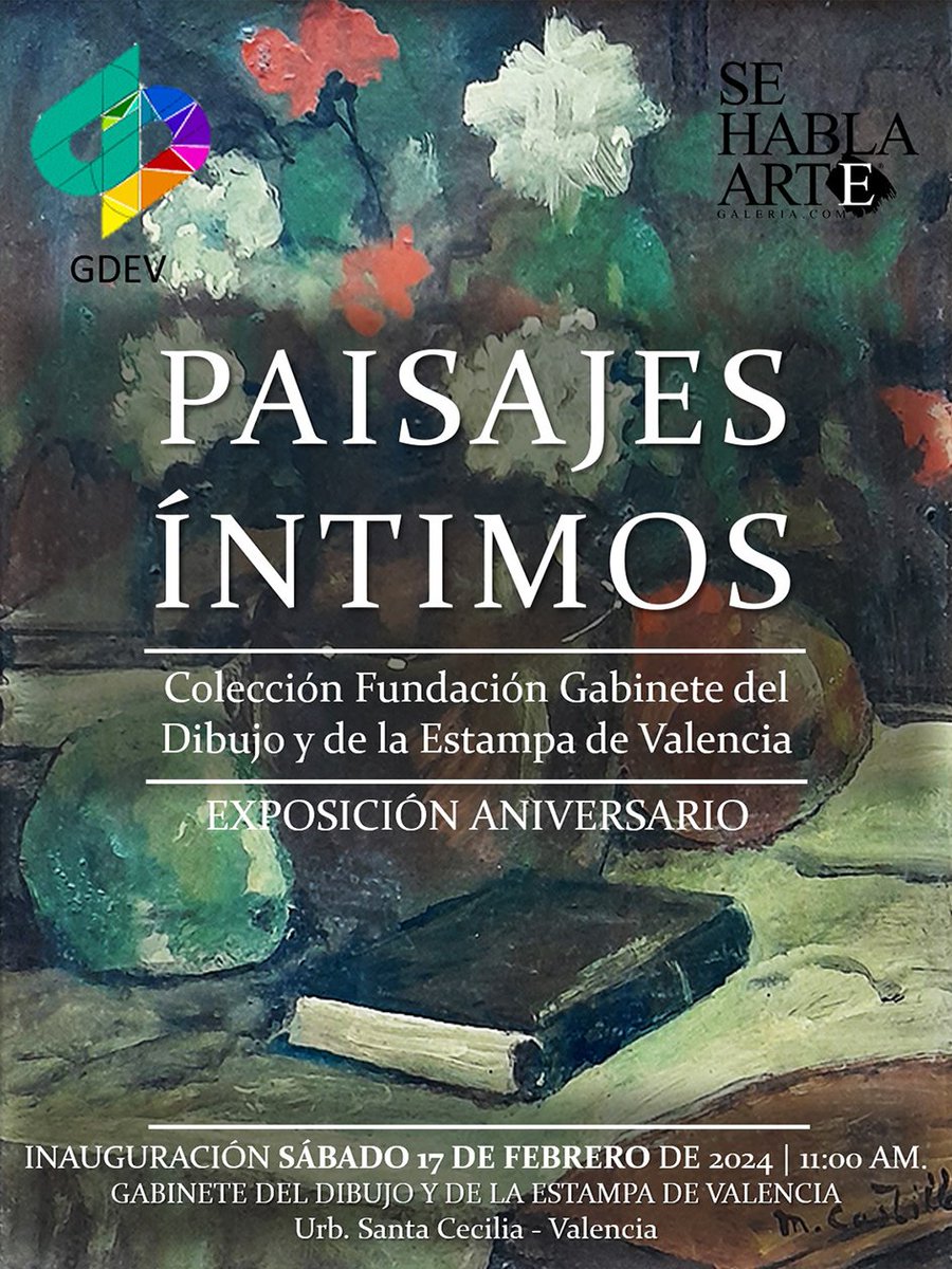 SeHablaArte's tweet photo. La Fundación Gabinete del Dibujo y de la Estampa de la ciudad de Valencia y Se Habla Arte Galería, tienen el honor de invitarles a la inauguración de la exposición Paisajes íntimos. Colección GDEV
Ven y acompáñanos el próximo sábado 17 de febrero a las 11:00 am. ¡Entrada libre! https://t.co/jVfUqMY0OZ