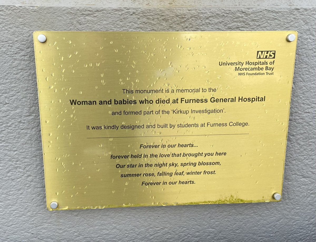 A moment of reflection today - walking back from a lecture theatre after delivering training in compassionate engagement & systems thinking 2 staff at FGH & passing the memorial that remembers Joshua & others. A long & bumpy path... but feels like just the right place to be ❤️