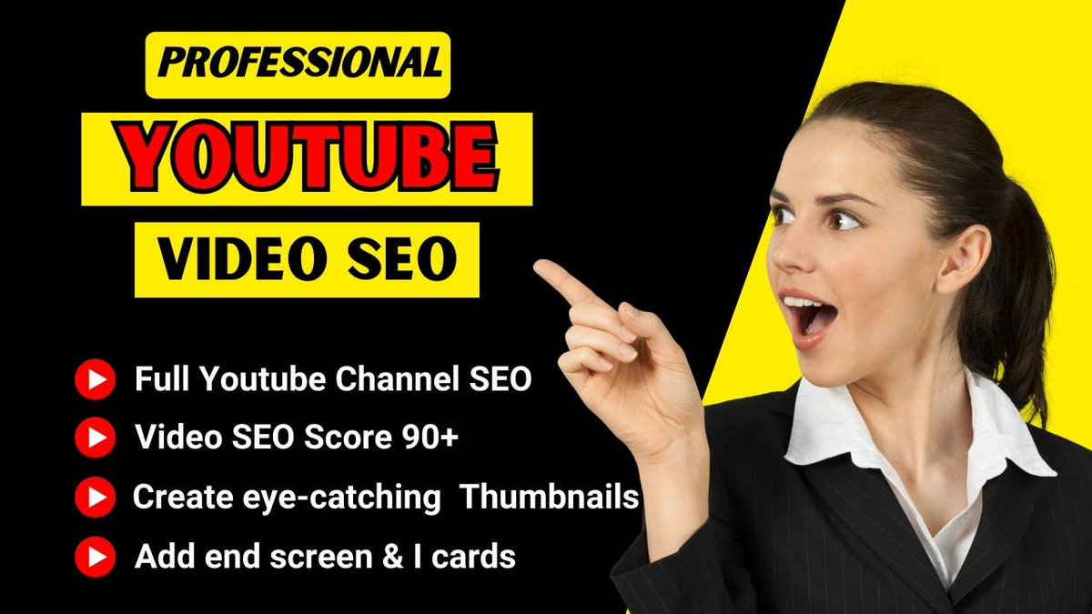 Are You Looking For A YouTube video SEO expert and channel growth manager? You are at the right place. Please visit my website: seopronargis.com

If you want your video to appear on YouTube's home page. That is why your channel and video need to be fully optimized. #seo