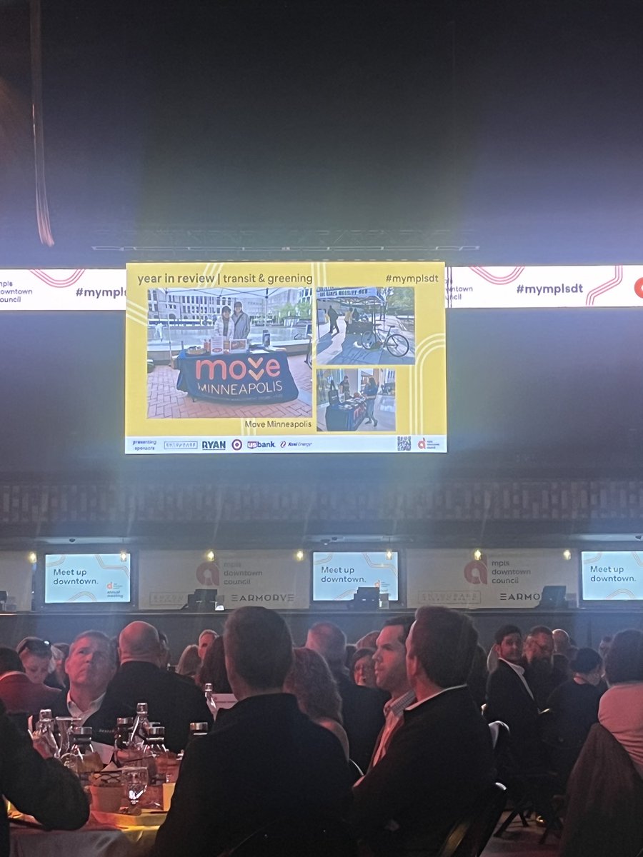 ⁦<a href="/MoveMpls/">Move Minneapolis</a>⁩ shoutout at the  ⁦<a href="/MplsDowntown/">mpls downtown</a>⁩ Annual Mtg for our work engaging employers in #mymplsdt