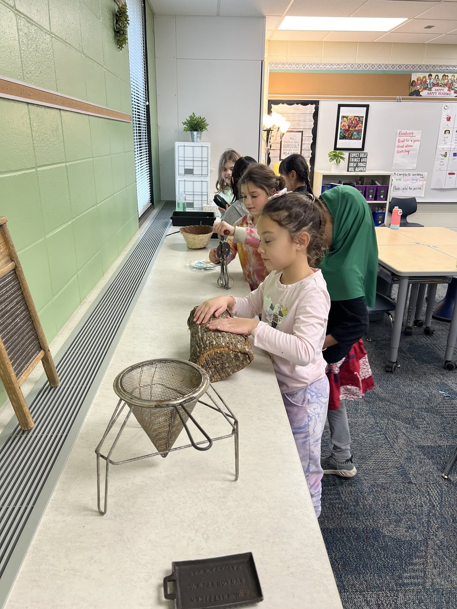 mrshortenbach's tweet image. Checking out tools from long ago! Do you know what these things were used for? #GWgreats #lifelongago