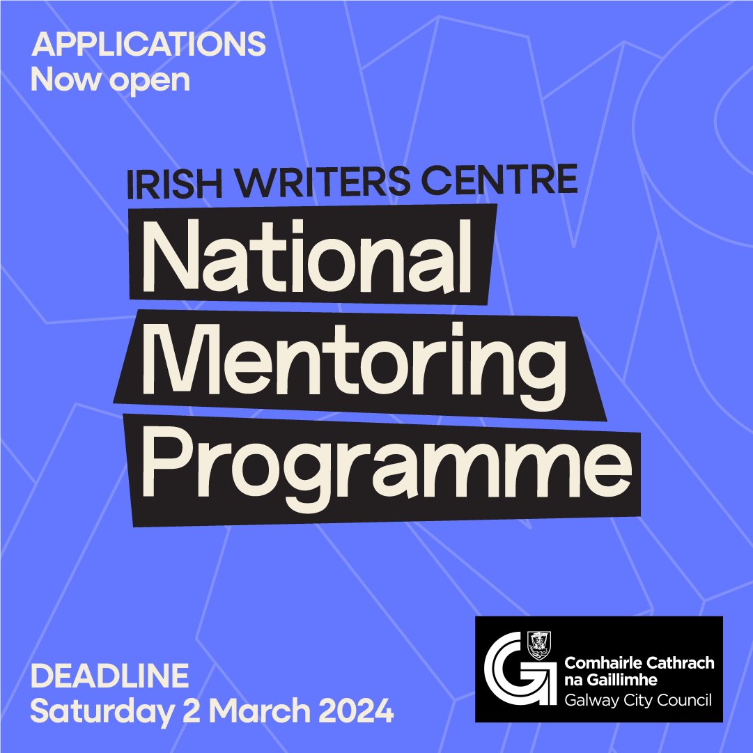 Calling all writers living in Galway City!

Applications are now open for the @IrishWritersCtr  #NationalMentoringProgramme 2024!

This opportunity is for writers living in Ireland to receive sustained mentoring from an acclaimed Irish writer.

➡️ irishwriterscentre.ie/national-mento…