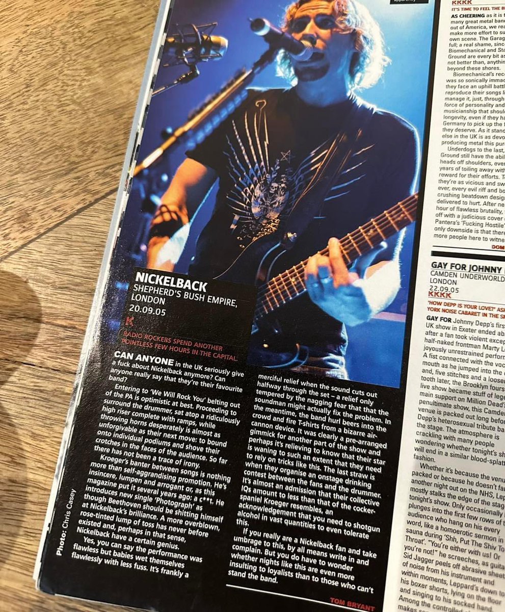 Ouch! Kerrang didn’t hold back, did they?!